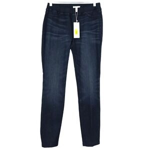 New Eileen Fisher Organic Cotton USA Soft Stretch Legging Blue Jeggings Size XS